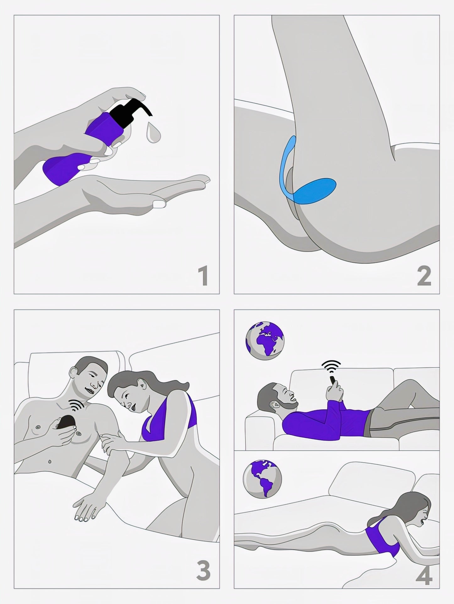 WET-V 3 App Controlled Rechargeable Love Egg Vibrator