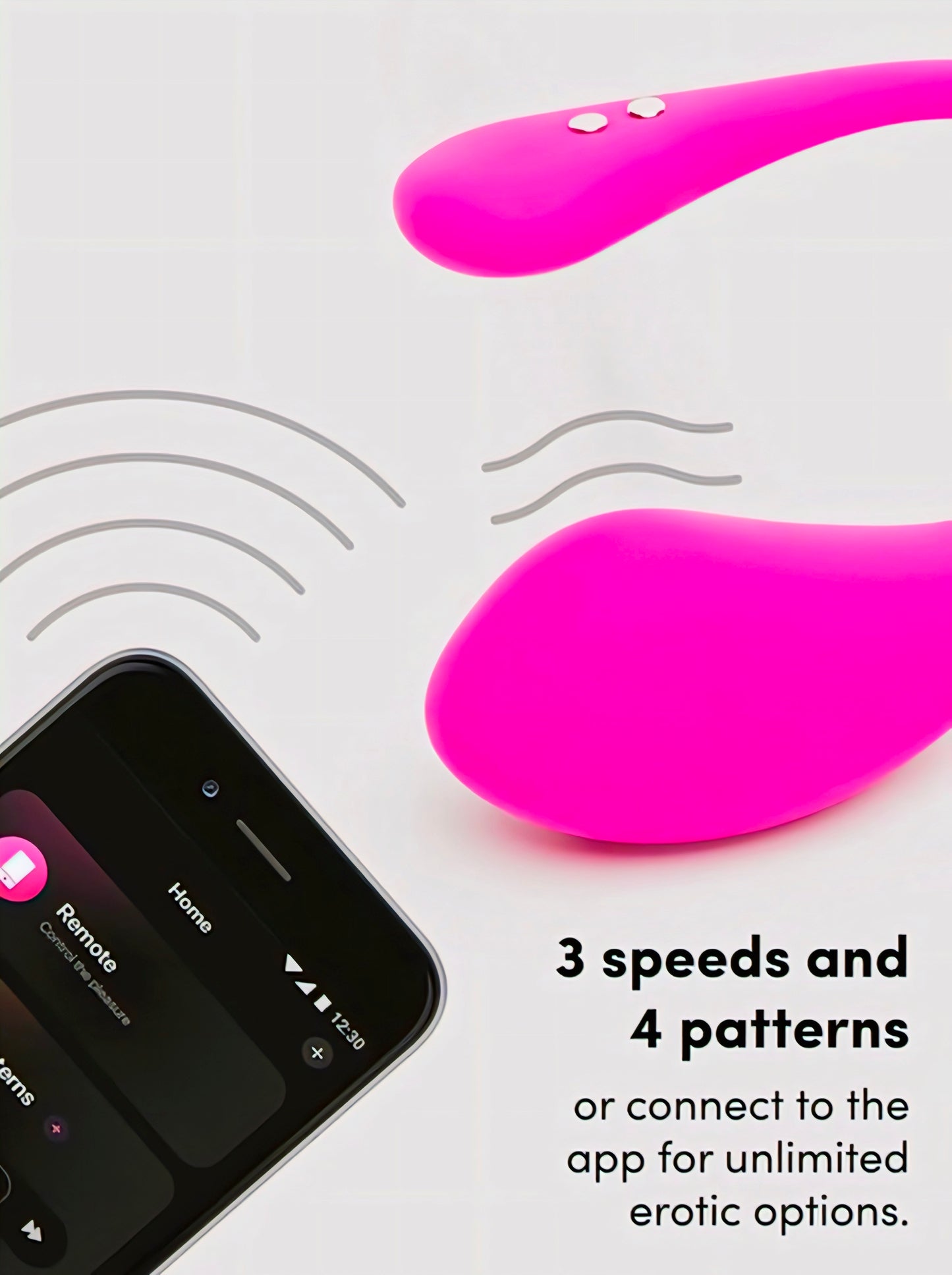 WET-V 3 App Controlled Rechargeable Love Egg Vibrator