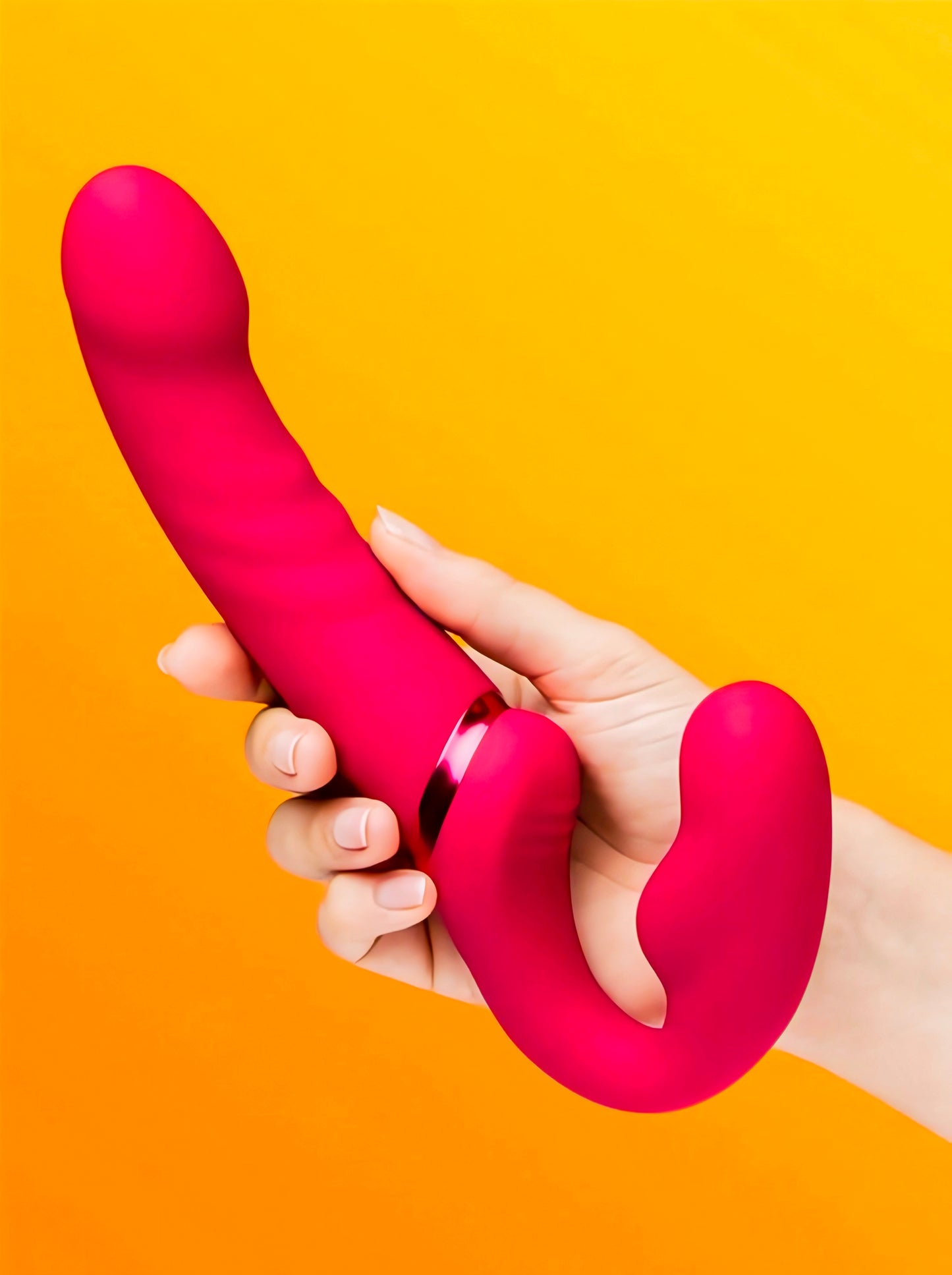 Lovense Lapis App Controlled Vibrating Strapless Strap-On