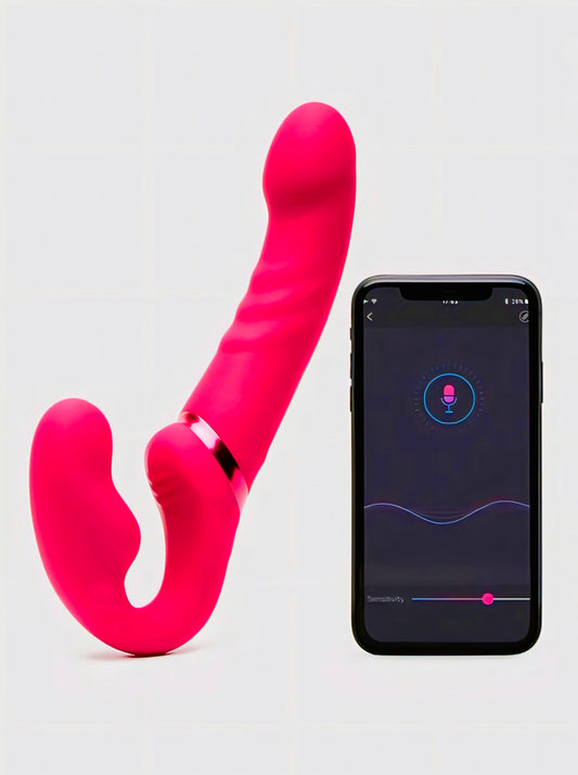 Lovense Lapis App Controlled Vibrating Strapless Strap-On