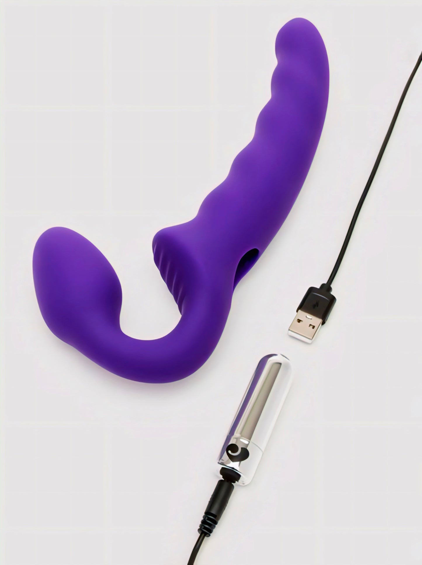 Lovehoney Deep Dive Posable Rechargeable Vibrating Strapless Strap-On