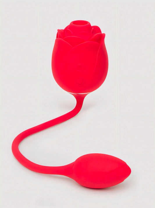 Lovehoney Rose Glow 2-in-1 Clitoral Suction Stimulator with Egg Vibrator