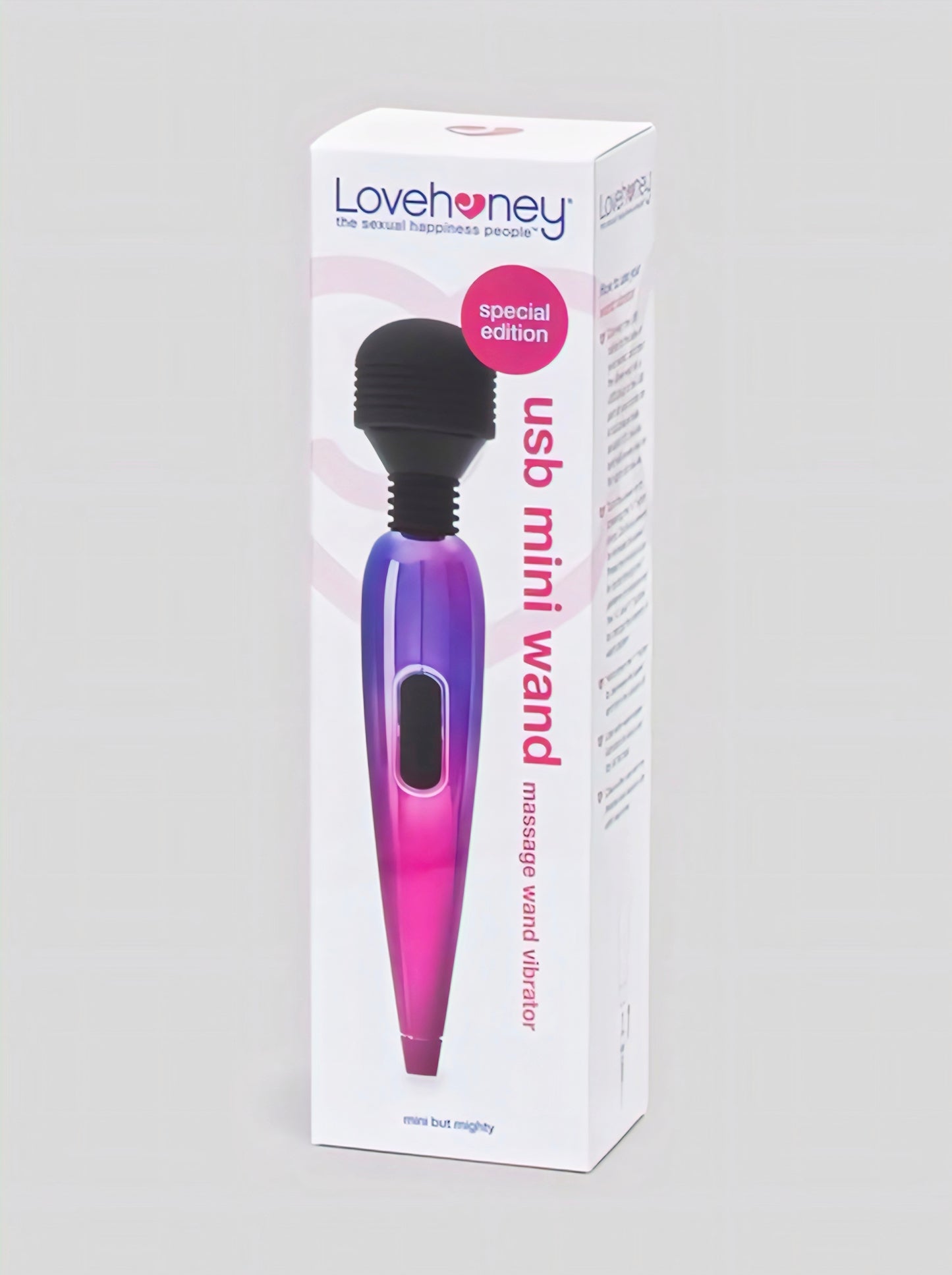 Lovehoney Deluxe Rechargeable Mini Metallic Massage Wand Vibrator