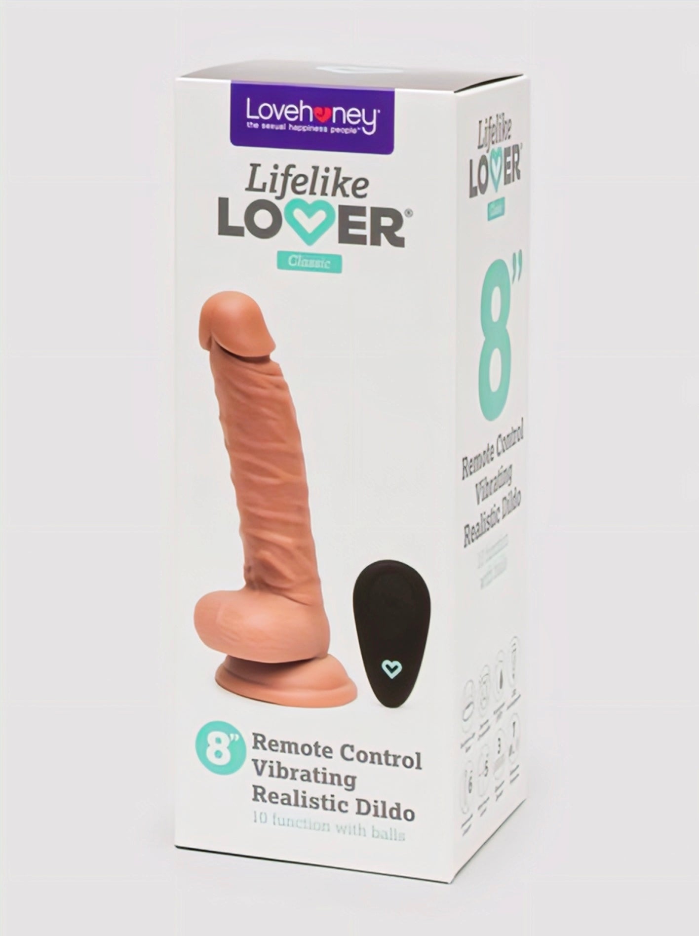 Lifelike Lover Classic Remote Control Rechargeable Realistic Dildo 8 Inch