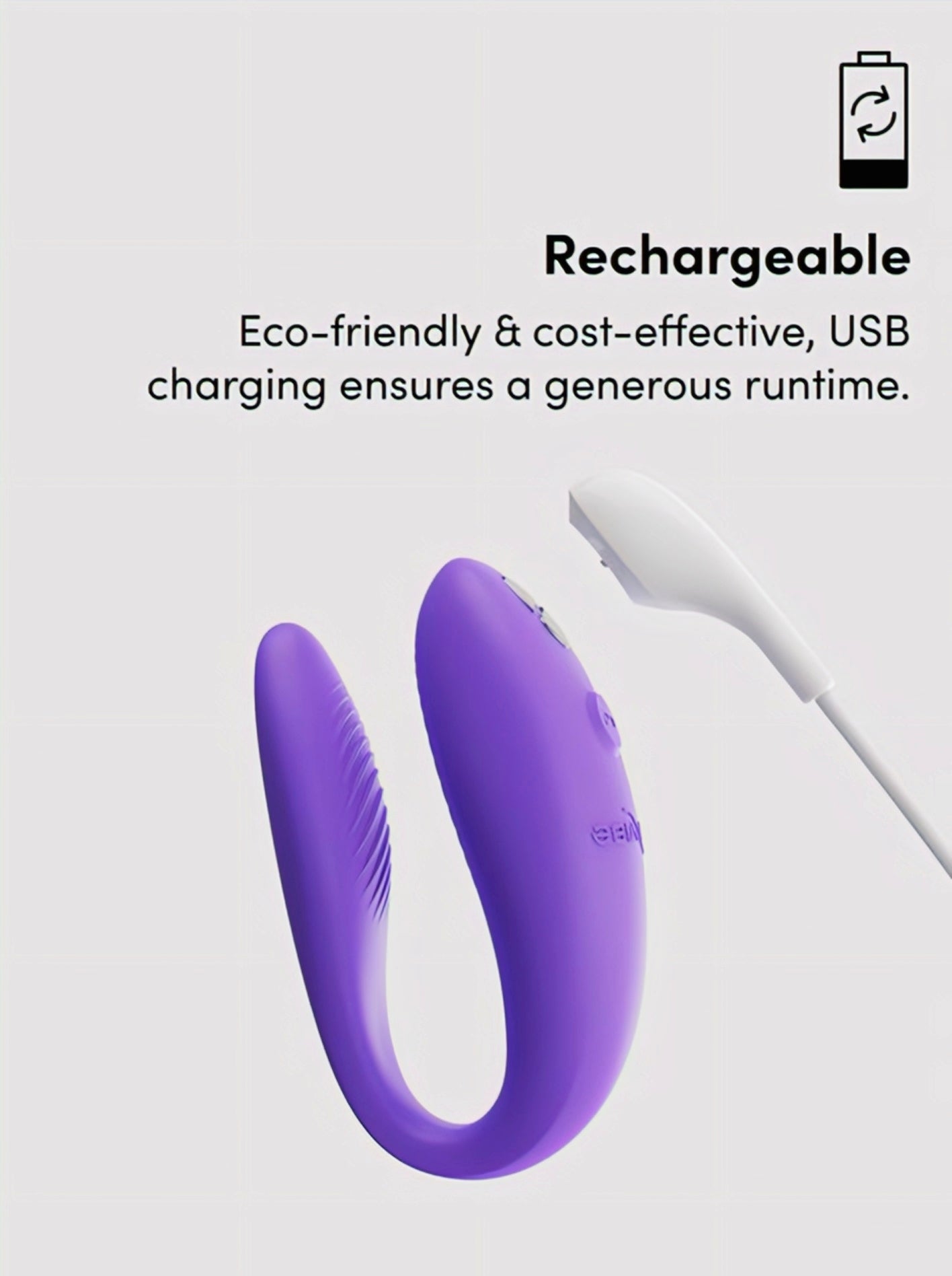 We-Vibe Sync Go App Controlled Rechargeable Clitoral and G-Spot Vibrator