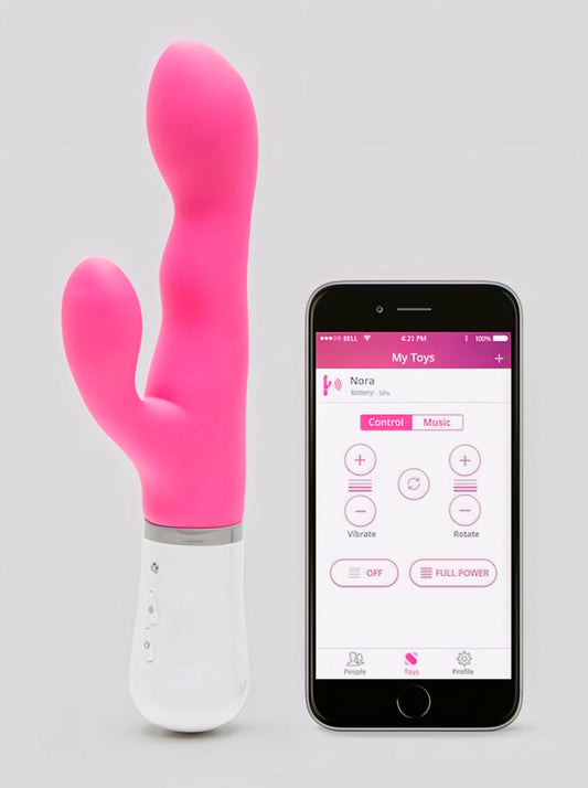 Nora App Controlled Rechargeable Rotating Rabbit Vibrator